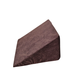 Multifunkční klínový polštář 35x45x20 cm - pro ležení, čtení a podporu nohou - 1021 Hnědý