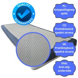 Potah na matraci MIDNIGHT 90x200 (15–18 cm) se zipem, elastický, protiskluzový, praní 30 °C | Natalia Spzoo