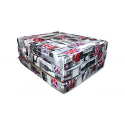 Pokrowiec na materac składany 195x65x10 cm - LONDON