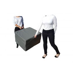 Materac składany Lux cube 195 x 75 x 15 cm antracyt