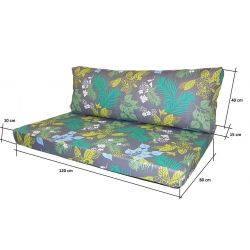 Komplet poduszek, materacy na palety style