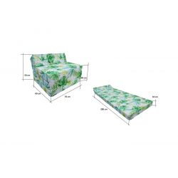 Fotel materac składany 200x70x10 cm -  005