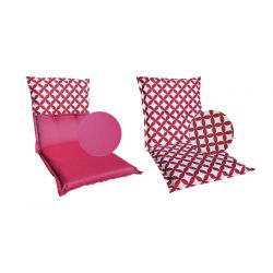 Dwustronny materac poduszka na fotel krzesło ogrodowe z niskim oparciem 2863402