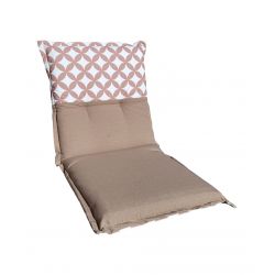 Dwustronny materac poduszka na fotel krzesło ogrodowe z niskim oparciem 2863602