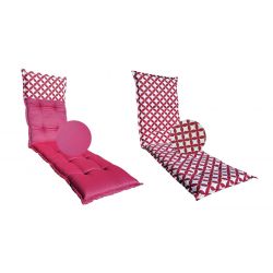 Dwustronny materac poduszka na leżak ogrodowy 2863404