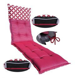 Dwustronny materac poduszka na leżak ogrodowy 2863404