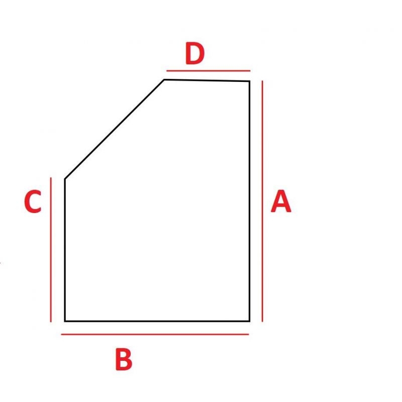 Materac Visco 14 cm na wymiar, ścięty róg do kampera przyczepy łóżka