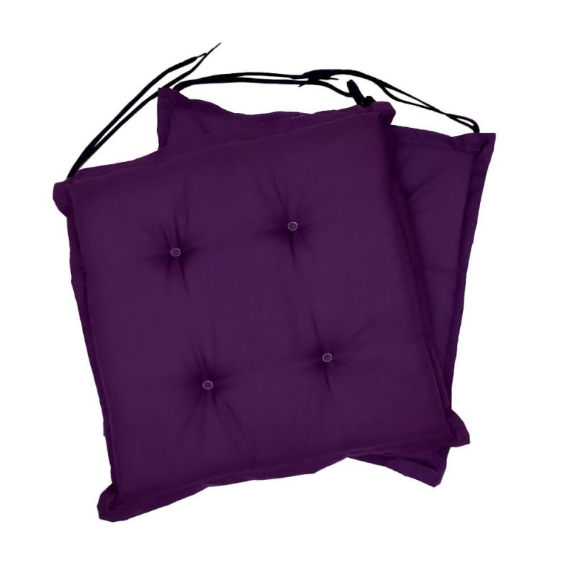 Polštáře na židle 40x40x3 cm 001 - sada 2 kusů