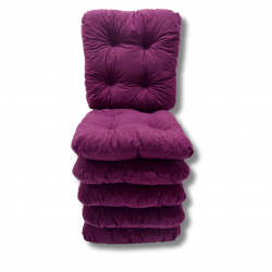 Sada 4 prošívané polštáře na židle - 1224