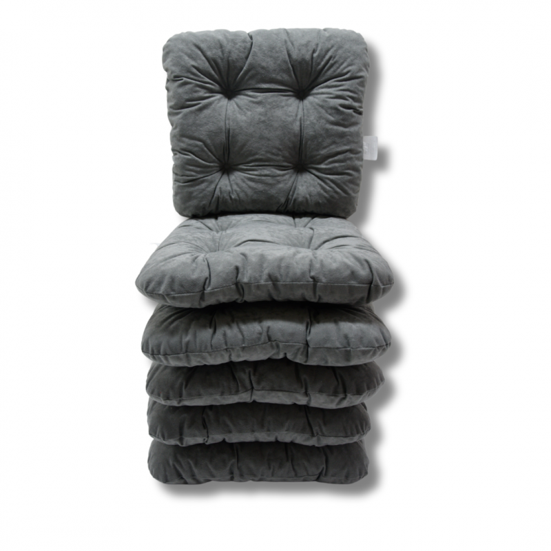 Sada 6 prošívané polštáře na židle - 1008