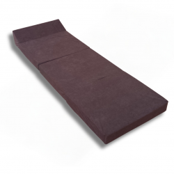 Natalia Spzoo - Skládací matrace - Pěnové křeslo 200 x 70 x 10 cm pro klidný spánek  - 1021 Tmavě hnědý