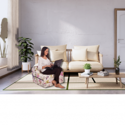 Natalia Spzoo - Skládací matrace - Pěnové křeslo 200 x 70 x 10 cm pro klidný spánek  - 1021 Tmavě hnědý