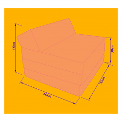 Natalia Spzoo - Skládací matrace - Pěnové křeslo  200 x 70 x 10 cm pro klidný spánek - 1224 Fialový