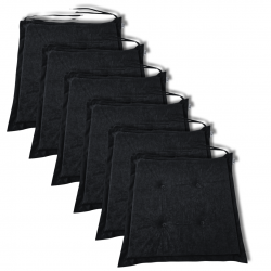 Polštáře na židle 40x40x3 cm 0001 - sada 6 kusů