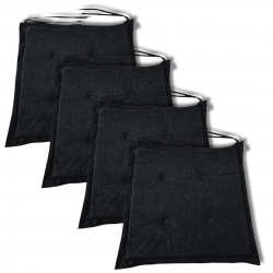 Polštáře na židle 40x40x3 cm 0001 - sada 6 kusů