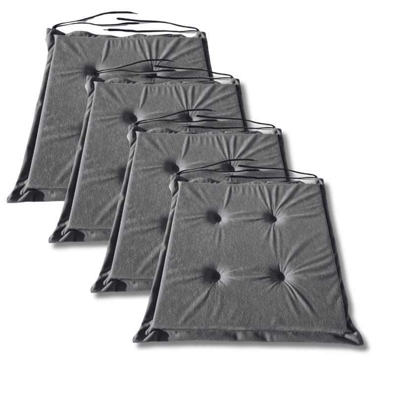 Polštáře na židle 40x40x3 cm 1008 - sada 4 kusů