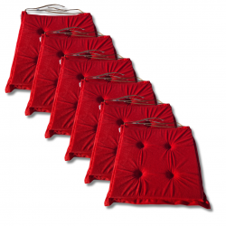 Polštáře na židle 40x40x3 cm 3100 - sada 6 kusů