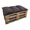 Polštář, sedací matrace z palet na zahradu se zipem 1021 Tmavě hnědý