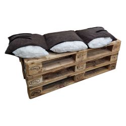 Polštář, sedací matrace z palet na zahradu se zipem 1021 Tmavě hnědý