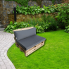 Polštář, matrace na zahradní sezení z palet se zipem ANTRACIT