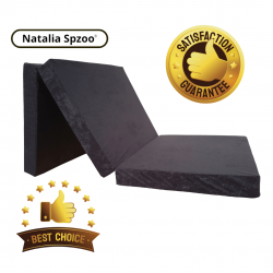 Skládací matrace 195 x 65 x 8 cm - Černý 0001