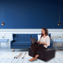 Skládací matrace 195 x 65 x 8 cm - Černý 0001