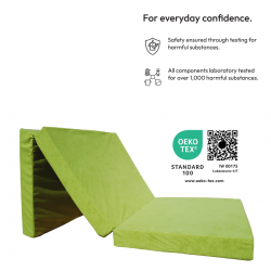 Skládací matrace 195 x 65 x 8 cm - Seledyn 1229