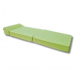 Skládací matrace - Dětská pěnová křeslo 160x60x12 cm pro klidný spánek  1229 Zelený
