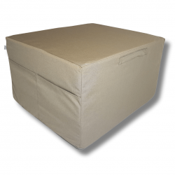 Skládací matrace Lux cube 195 x 75 x 15 cm + taška - světle hnědá