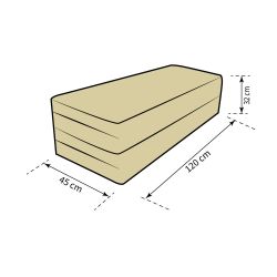 Skládací matrace Natalia Spzoo 180x120x8 cm 1000 Světle hnědá