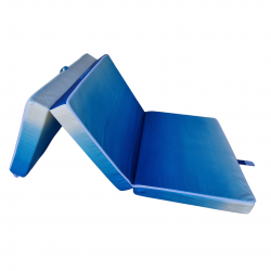 OUTLET Skládací matrace 190x80x10cm - Modrý