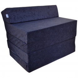 Natalia Spzoo - Skládací matrace - Pěnové křeslo 195 x 70 x 10 cm - 0001 Černý