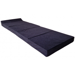 Natalia Spzoo - Skládací matrace - Pěnové křeslo 195 x 70 x 10 cm - 0001 Černý
