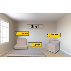 Natalia Spzoo - Skládací matrace - Pěnové křeslo 195 x 70 x 10 cm - 1009