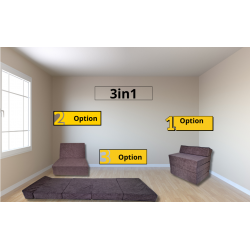 Natalia Spzoo - Skládací matrace - Pěnové křeslo 195 x 70 x 10 cm - 1021