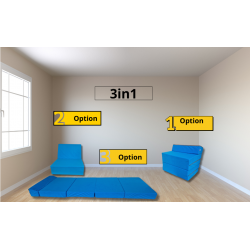 Natalia Spzoo - Skládací matrace - Pěnové křeslo 195 x 70 x 10 cm - 1331