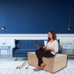 Skládací matrace Natalia Spzoo 180x120x8 cm 1021 Hnědá